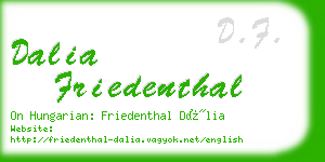 dalia friedenthal business card